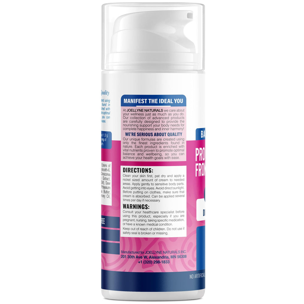 Non-greasy finish of Joellyne Naturals cream on skin after absorption