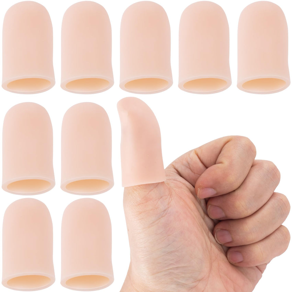 Joez Wonderful gel finger cots 10-pack provides soft, reusable finger protection for daily tasks.