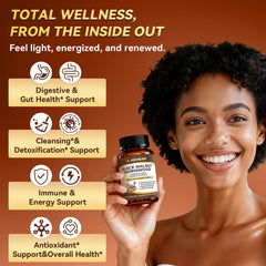Johiear capsules close-up highlights an easy-to-swallow vegan formula for daily gut care