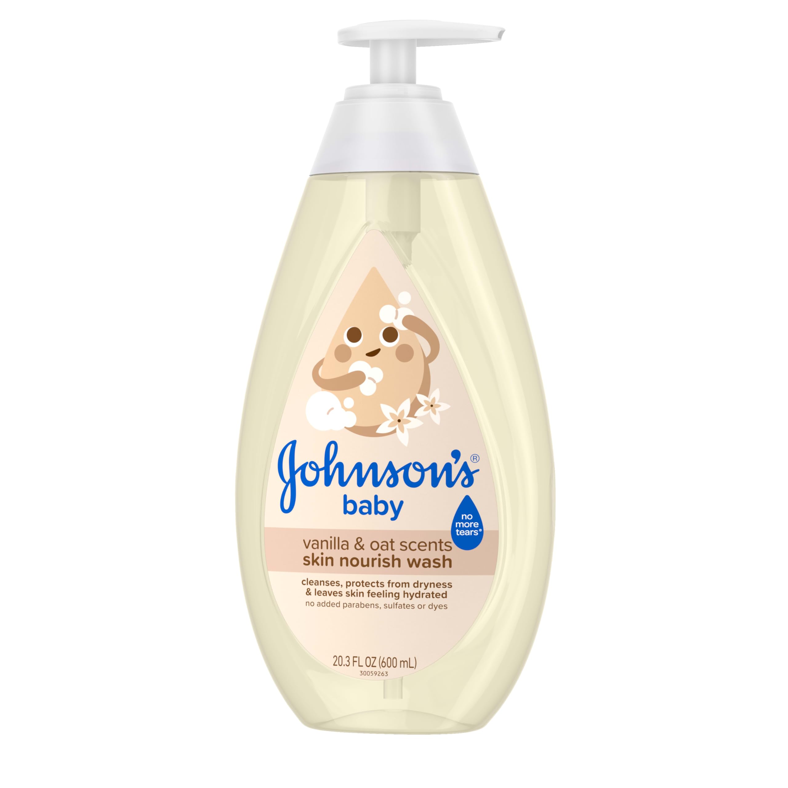 Johnson's Skin Nourish Baby Wash, cuidado suave para piel sensible del bebé