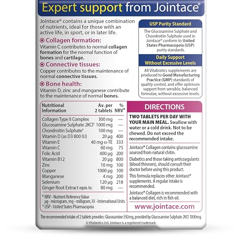 Jointace bottle with label, highlighting UK origin and trusted joint care.