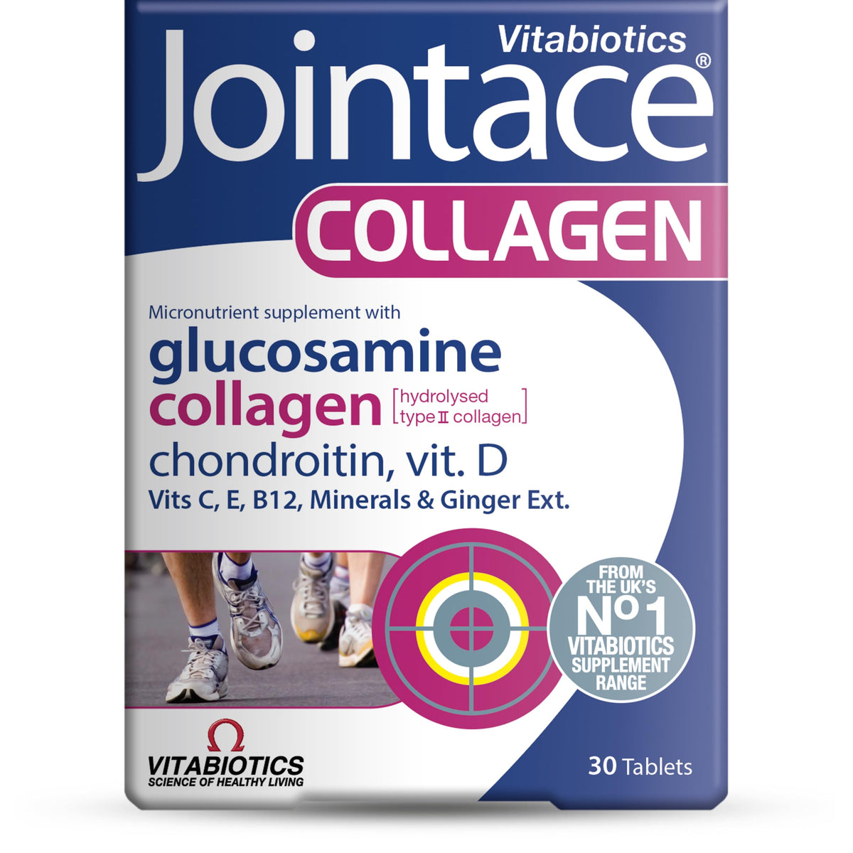 Jointace capsules close-up, easy-to-swallow daily joint support.