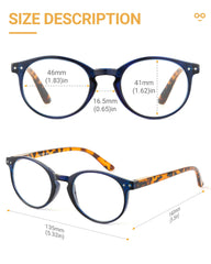 JOLISU anti-glare clear lenses reduce screen glare and eye strain.