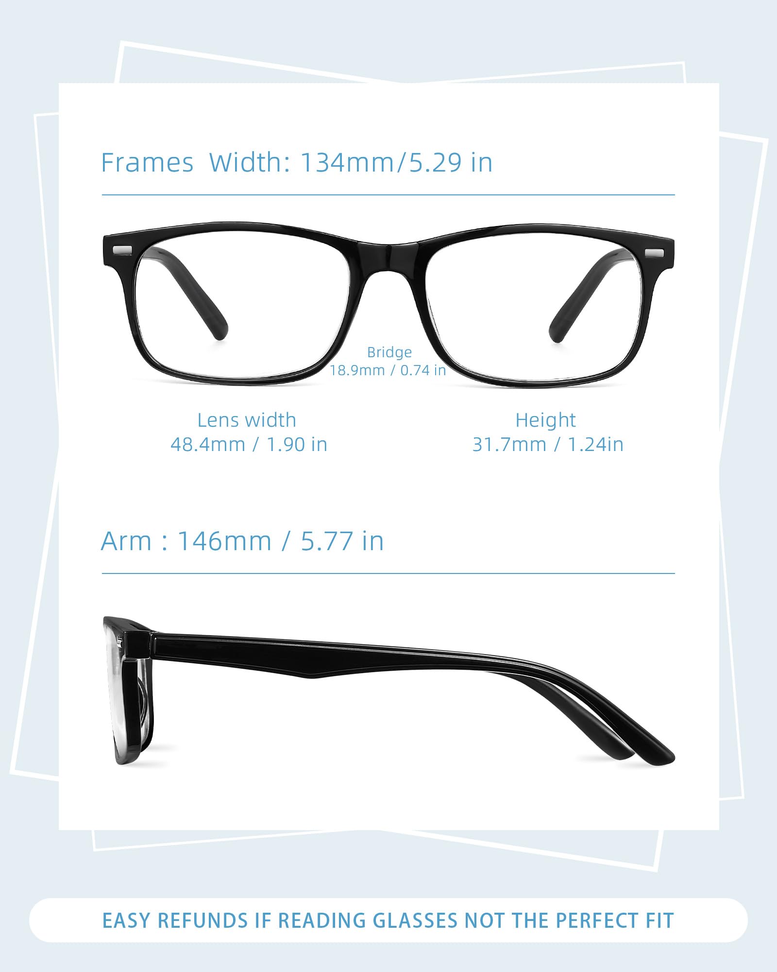 JOLISU blue light reading glasses reduce eye strain during screens