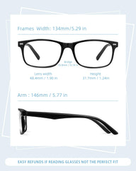 JOLISU blue light reading glasses reduce eye strain during screens
