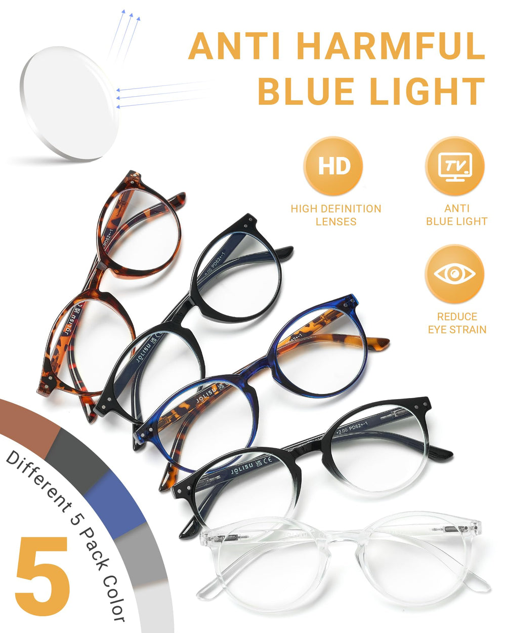 JOLISU durable five-pack ready for gifting or shared use.