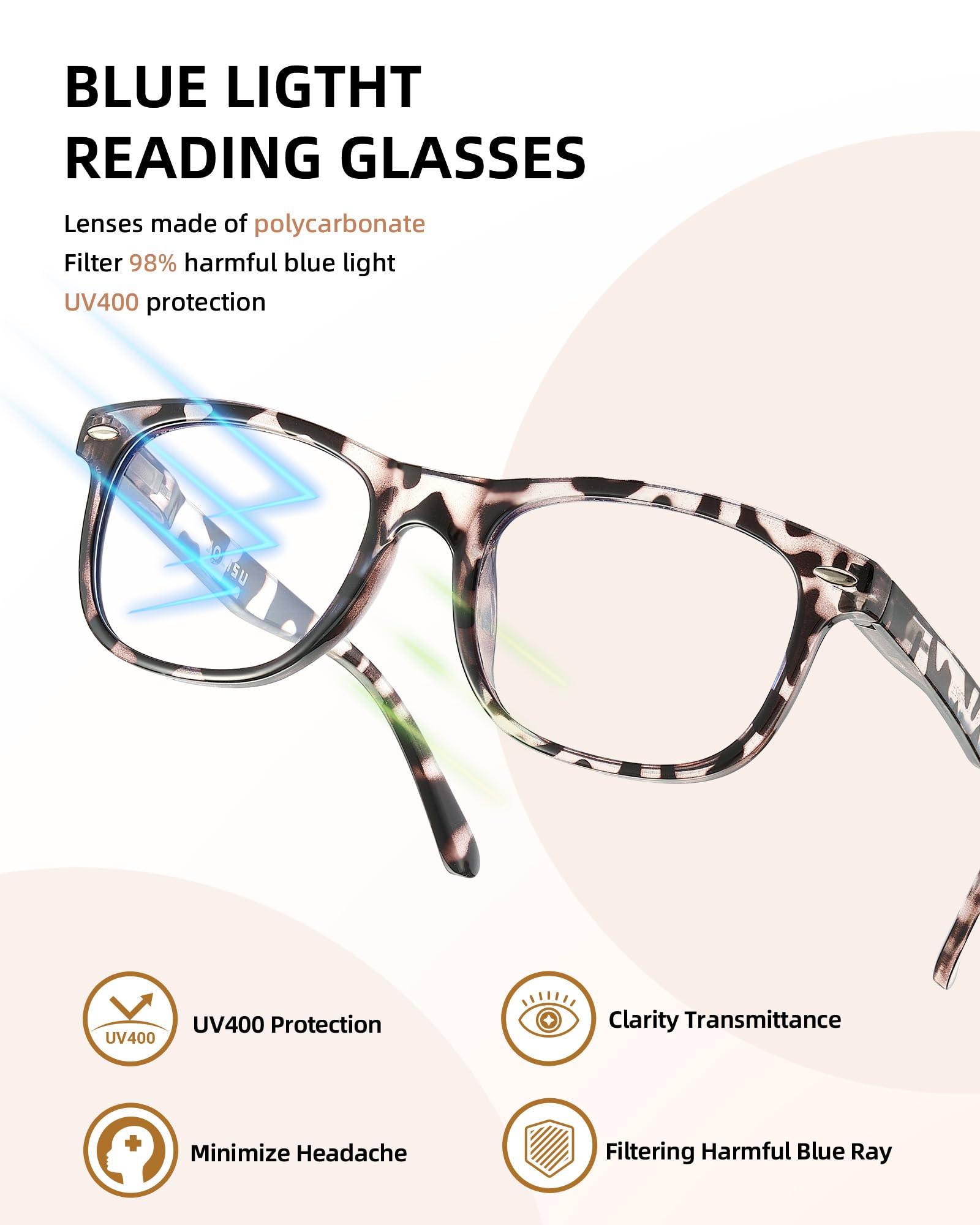 JOLISU fashion tortoise-shell frames pack for versatile daily wear