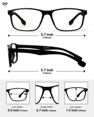 JOLISU men's reading glasses with spring hinge close-up for comfortable wear