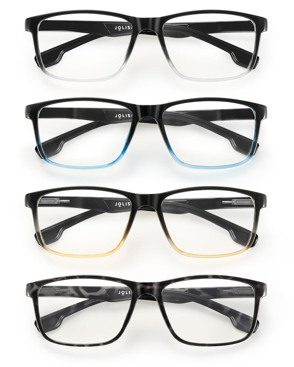 JOLISU four-pack reading glasses set for versatile use