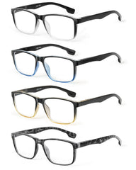 JOLISU men's reading glasses front view with blue light blocking for reduced eye fatigue