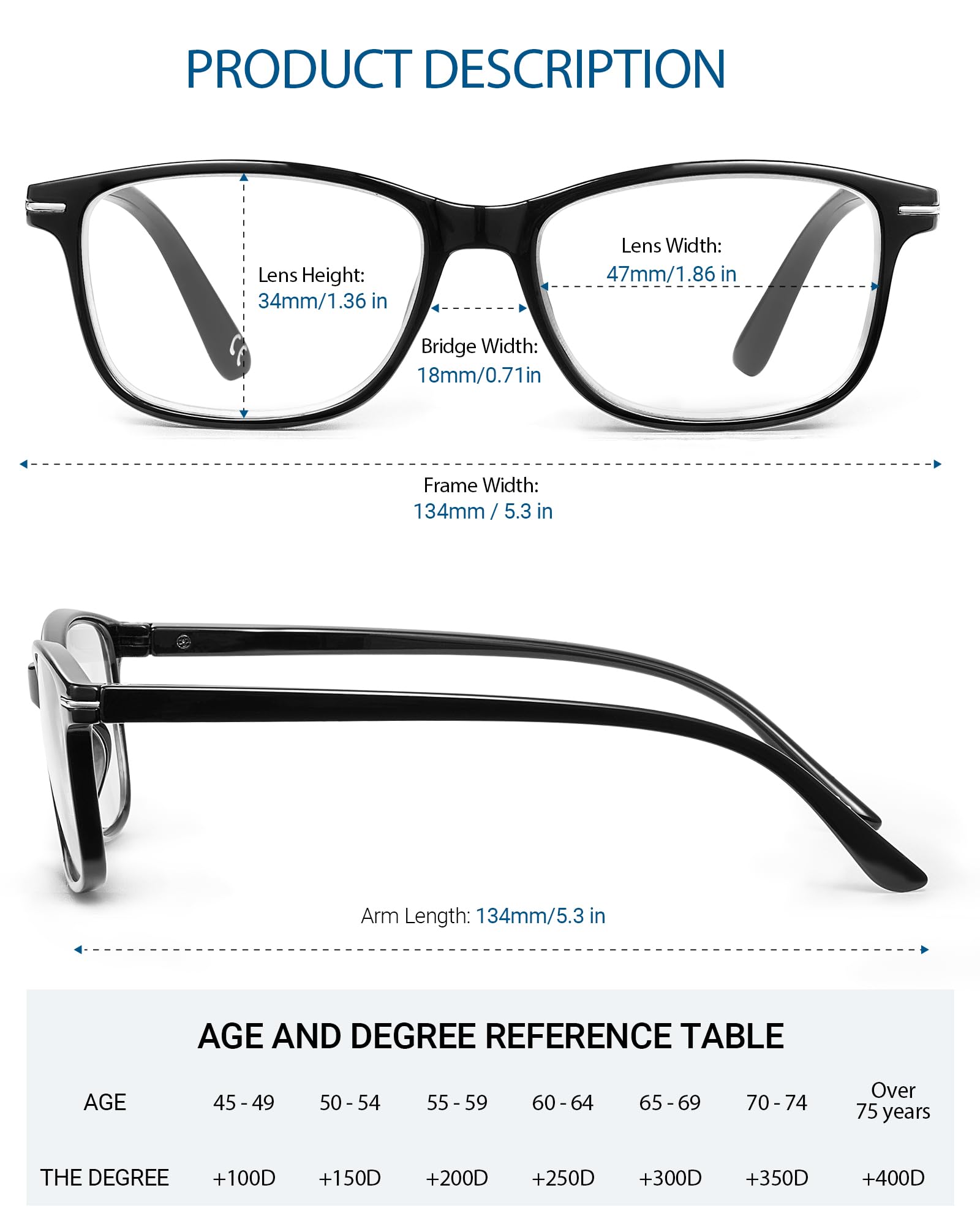 JOLISU high-definition anti-reflective lenses deliver true color and sharp text.