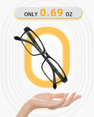 JOLISU spring hinge design provides flexible comfort for all-day wear.