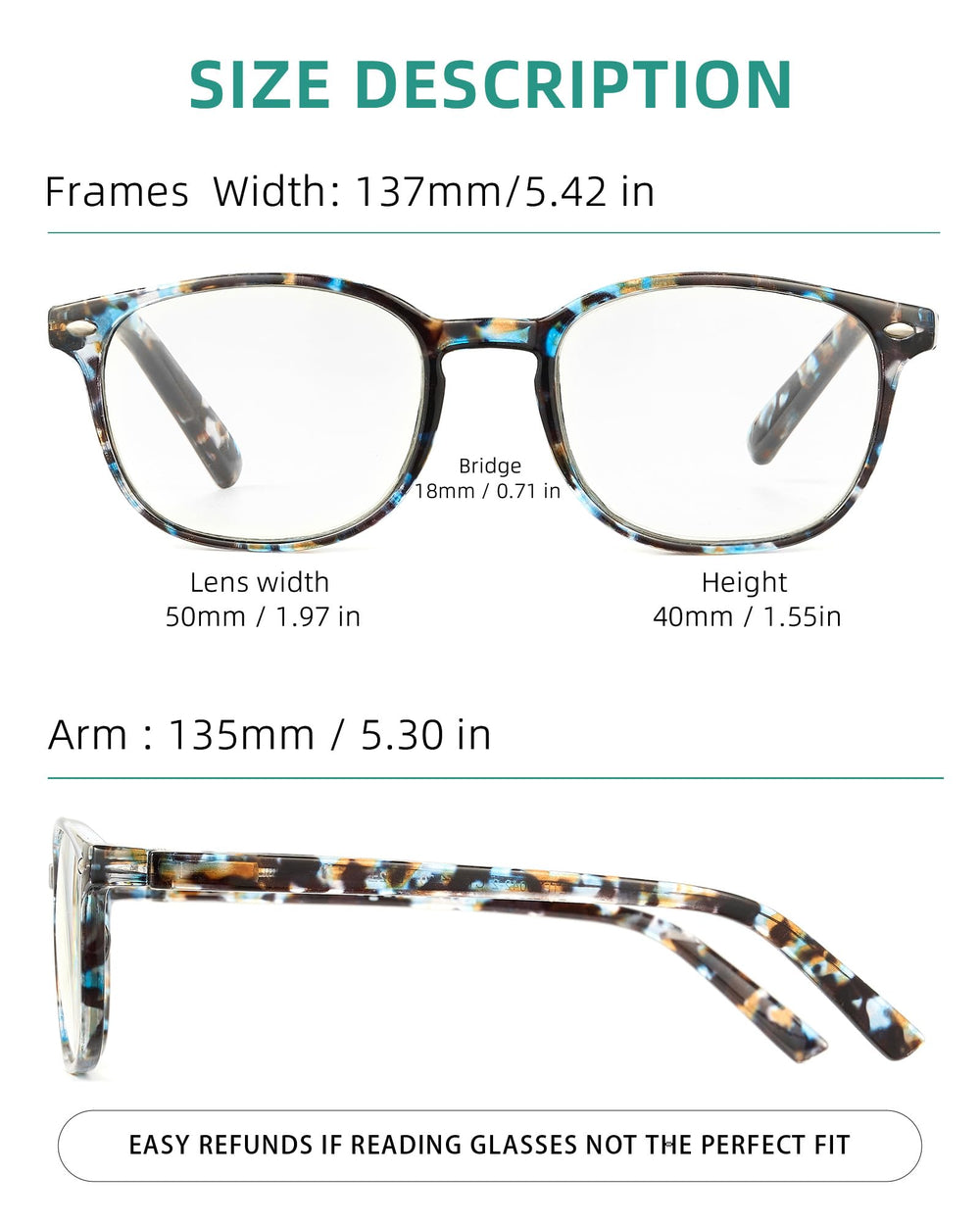 JOLISU spring hinge reading glasses for women with comfortable fit.