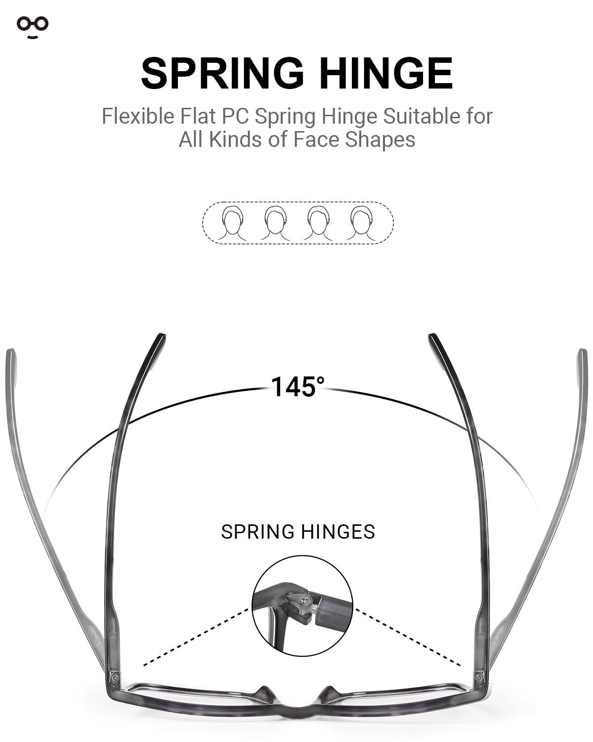 JOLISU two-tone frame reading glasses with contemporary style