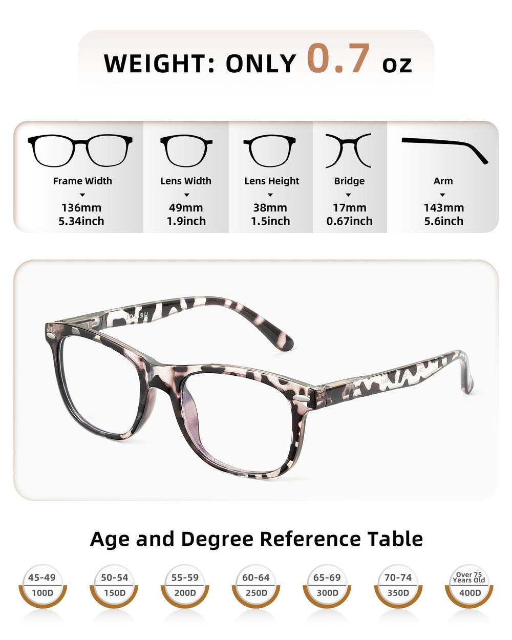 JOLISU women's reading glasses with spring hinges for secure, comfortable fit
