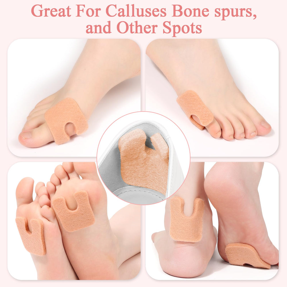 Jollidecor brown U-shaped pads blend discreetly with footwear.
