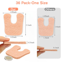 Jollidecor soft corn pads cushion the ball of the foot to reduce pressure.