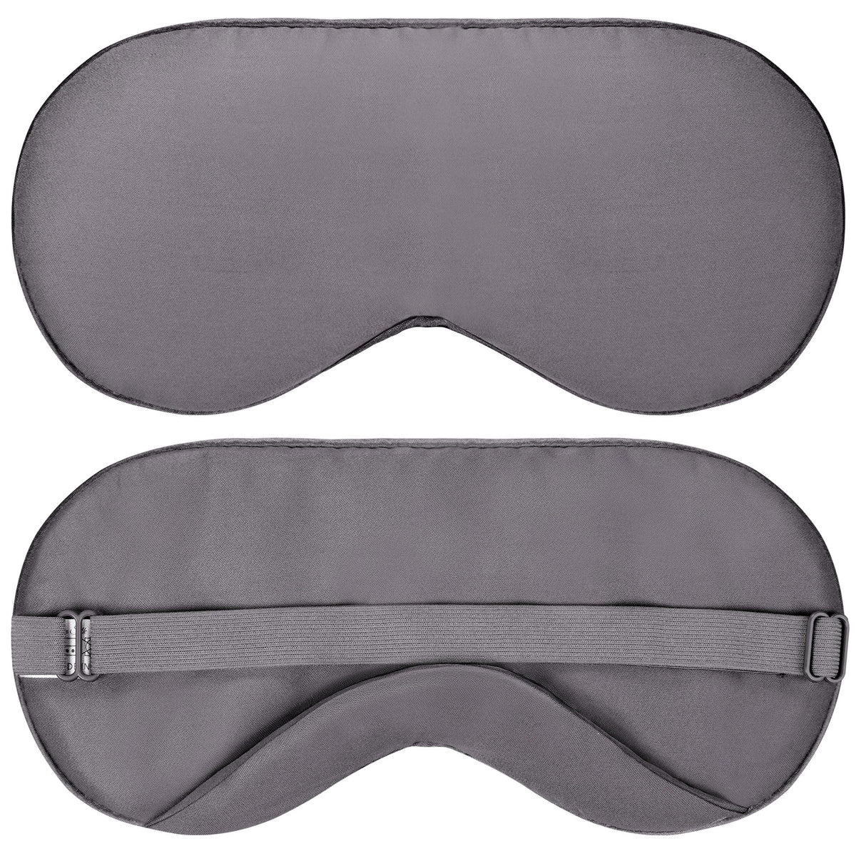 JOMO bamboo viscose eye mask in dark gray showing soft surface for comfortable sleep