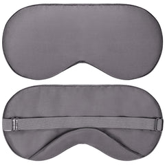 JOMO bamboo viscose eye mask in dark gray showing soft surface for comfortable sleep