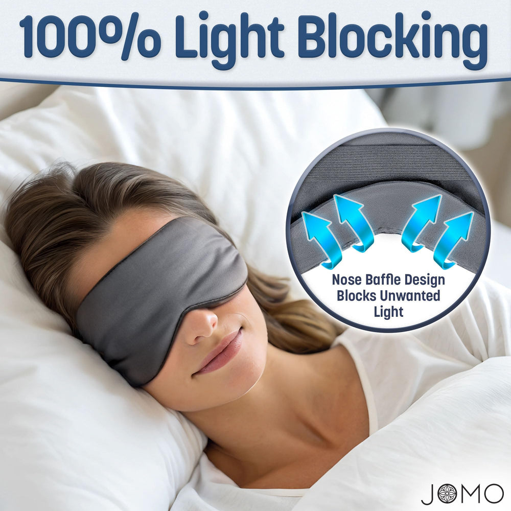 JOMO hypoallergenic lightweight eye mask suitable for sensitive eyes