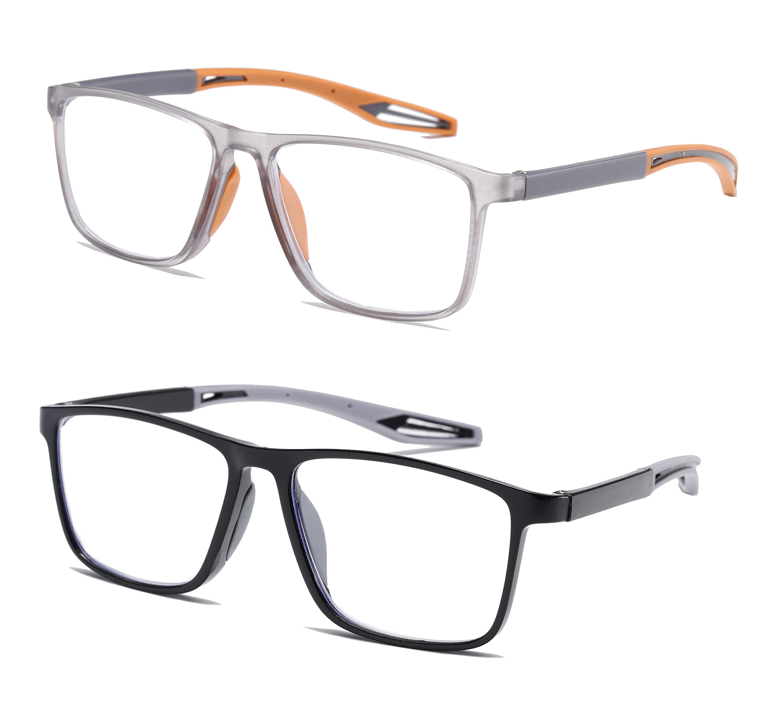 JOON-joon reading glasses in sports style with blue light blocking lenses for screen use.