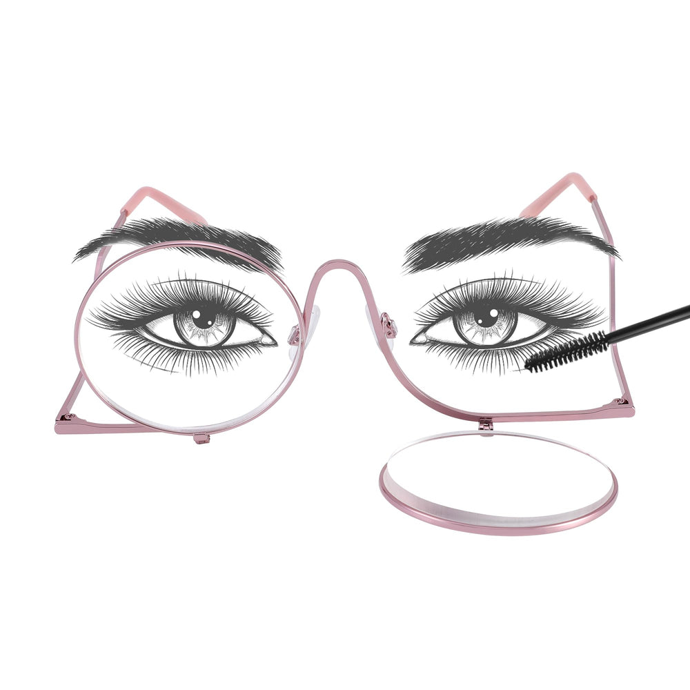 JOOX makeup reading glasses with flip-up lenses for precise makeup application