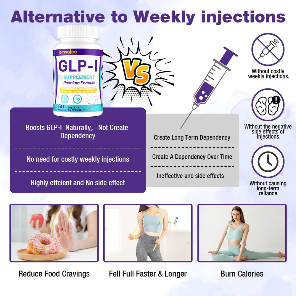 Jorrwatee GLP-l bottle in a digestive context suggests comfort after meals