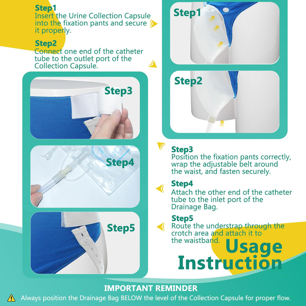 JORVONR complete urine collection system set displayed for travel and mobility