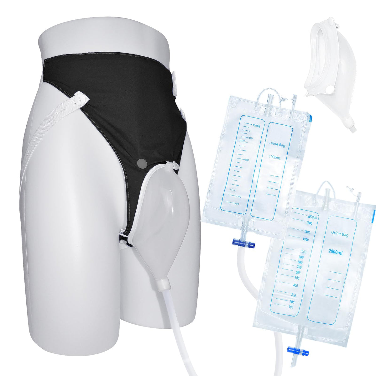 JORVONR wearable urine collector capsule shown for daily, reusable use
