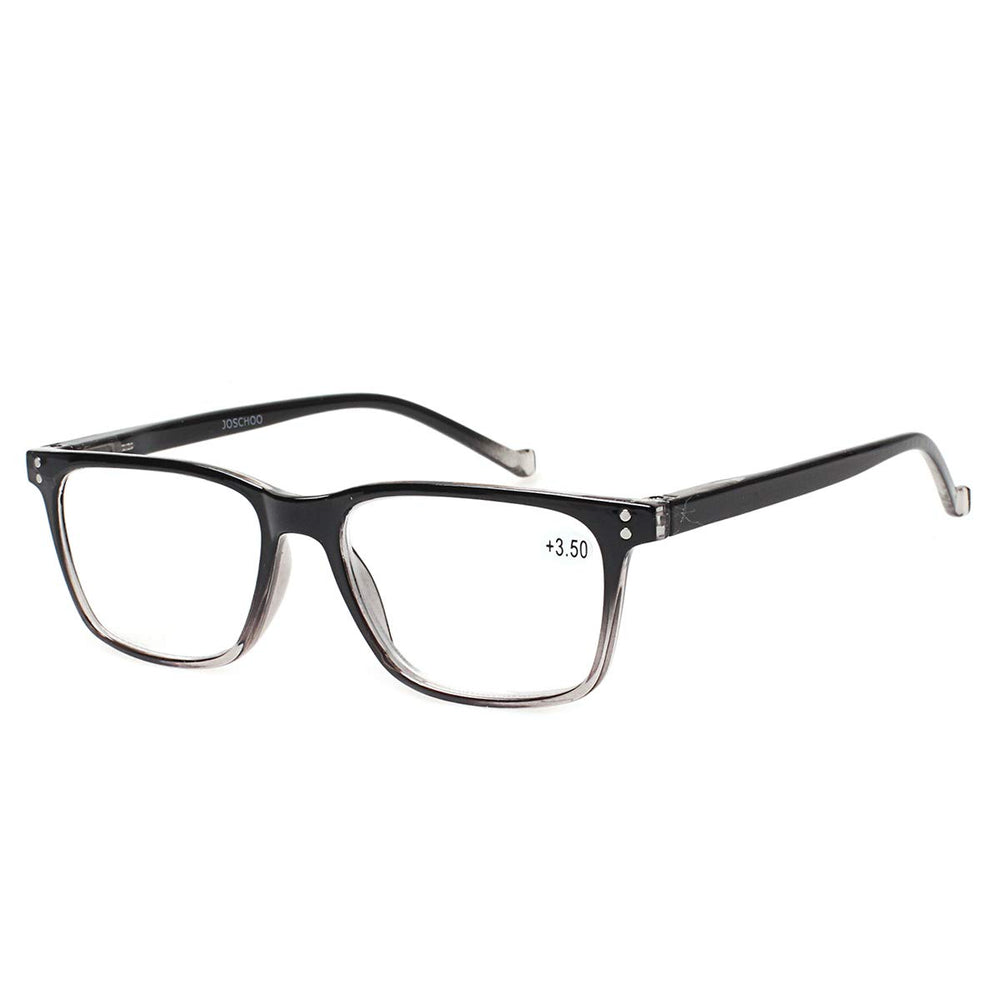 Joschoo gray frame reading glasses lightweight comfort