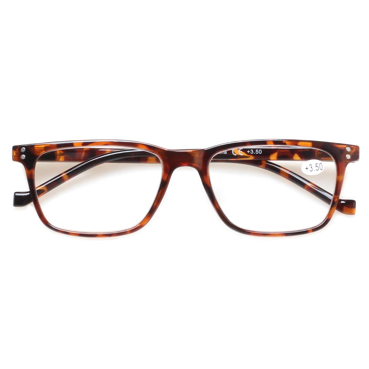 JOSCHOO universal size reading glasses fit most face shapes for easy use.
