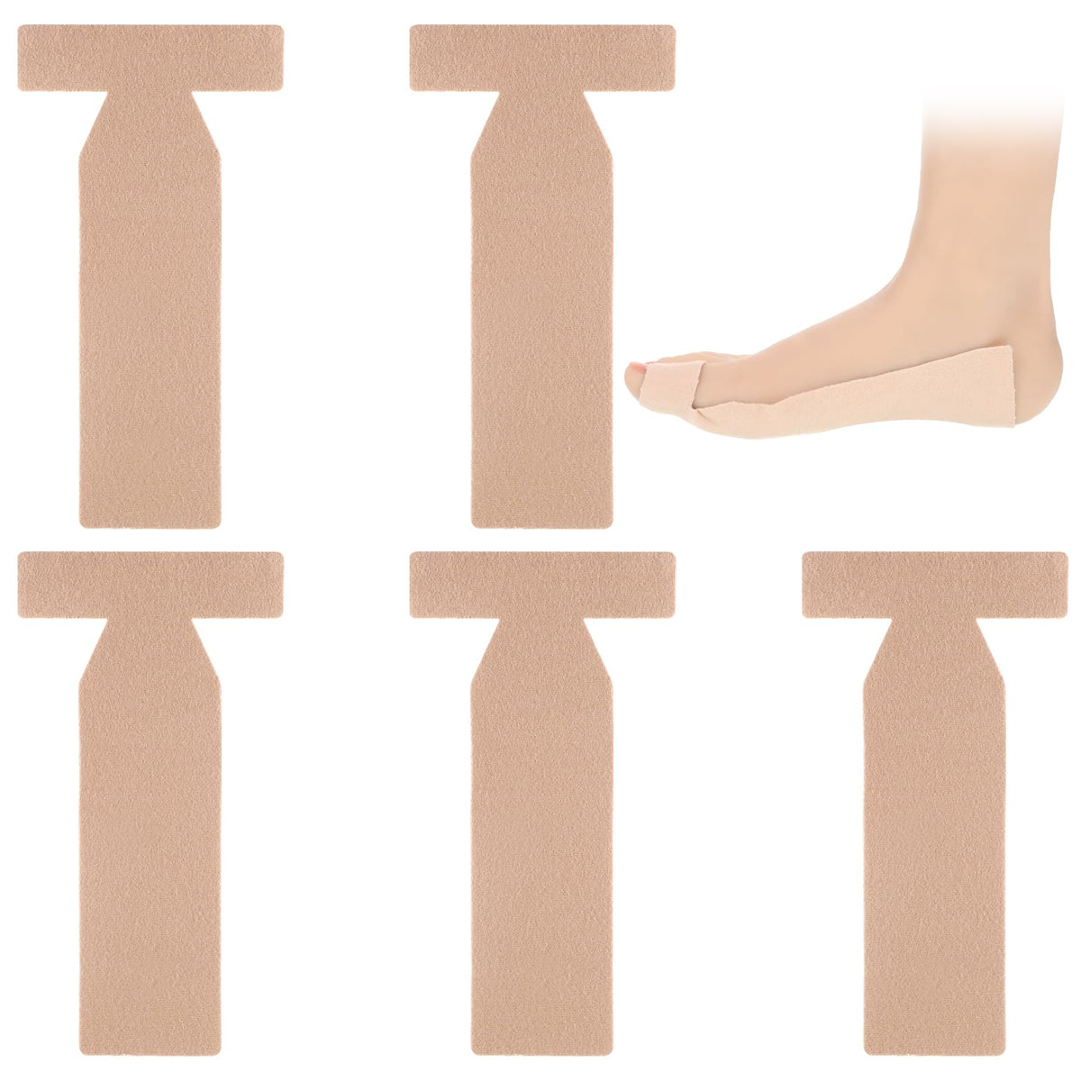 Josojoou turf toe brace 5-pack package front view for toe stabilization