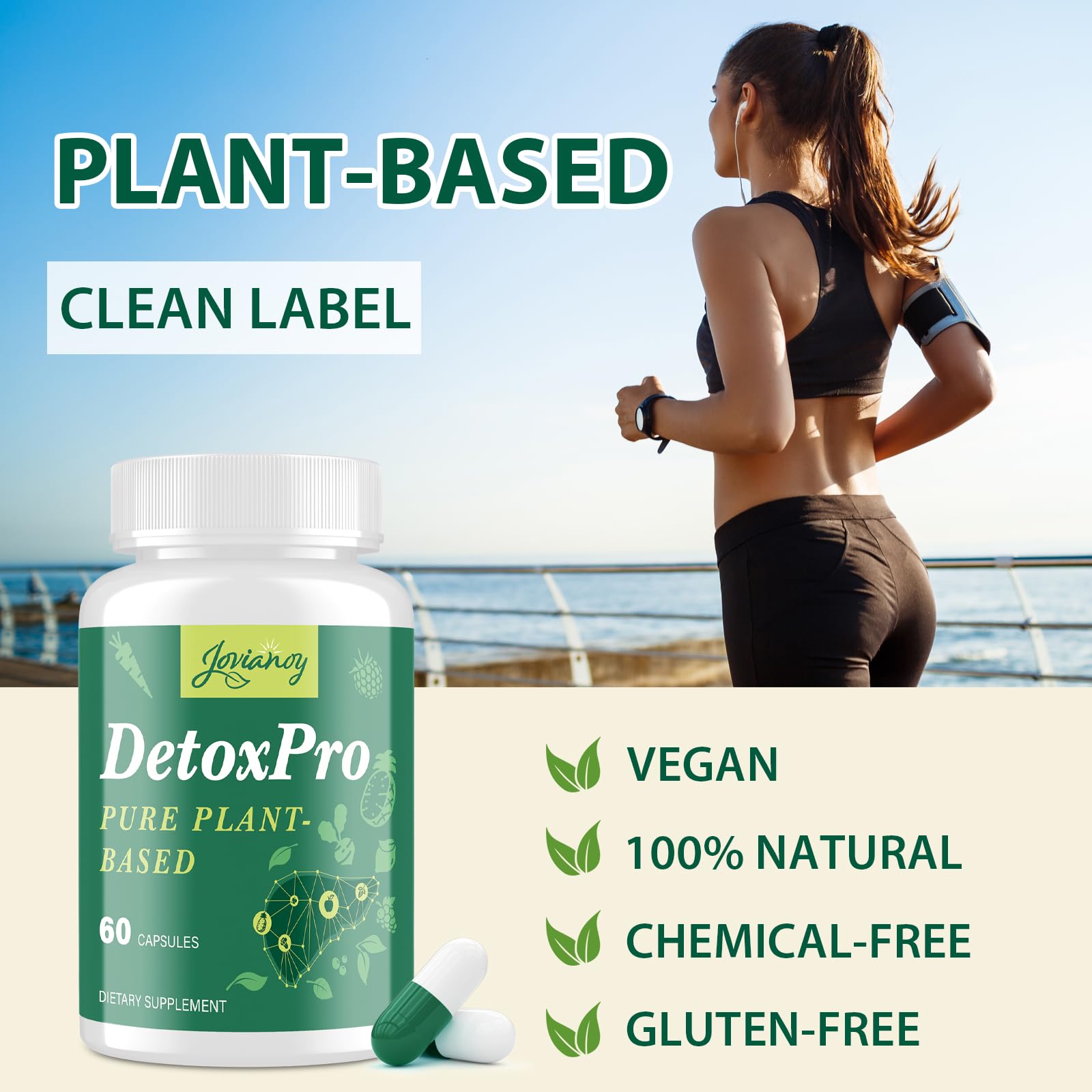 Jovianoy detox back panel with nutrition highlights