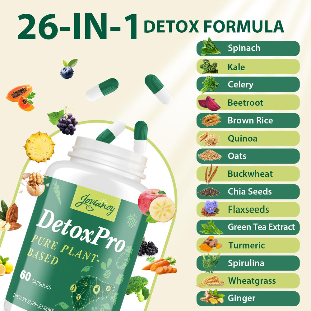 Jovianoy detox bottle with packaging scene for convenient use