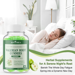 JOVITHEA ingredients panel highlights 2500mg valerian root per serving and botanicals