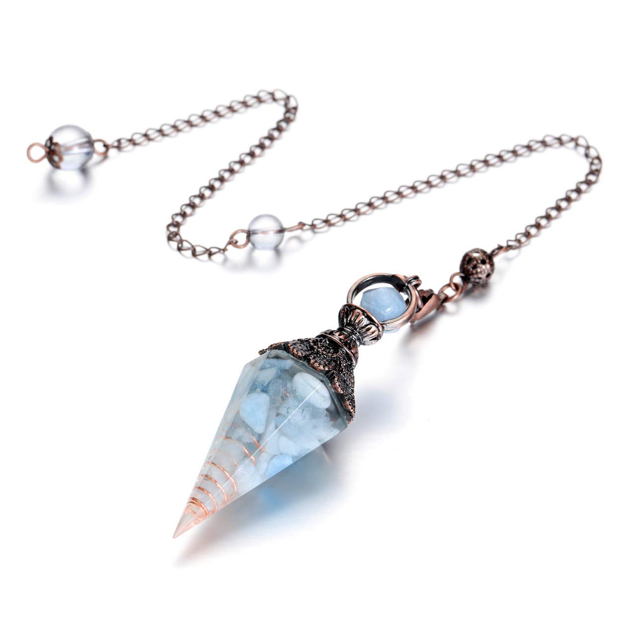 Jovivi aquamarine pendulum packaging with gift box