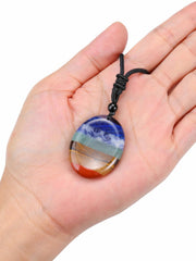 Jovivi worry stone with thumb groove suggests portable anxiety relief