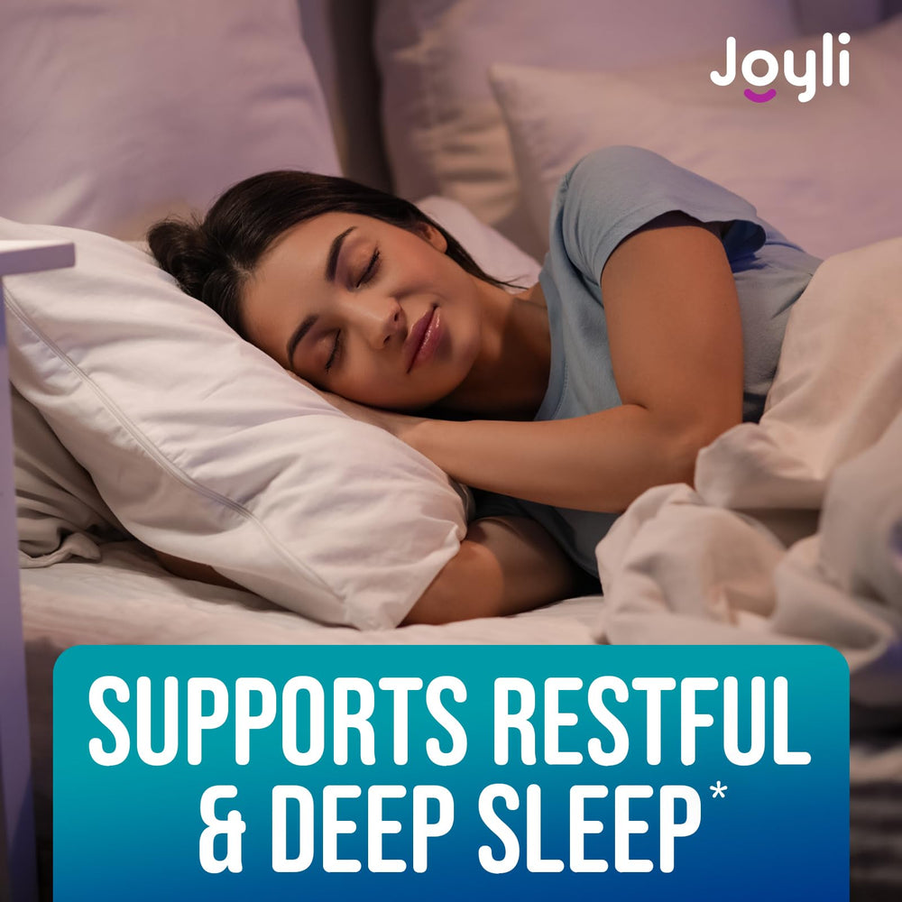 Joyli Magnesium Glycinate Gummies for adults serving, ideal for nighttime routine and post-workout recovery