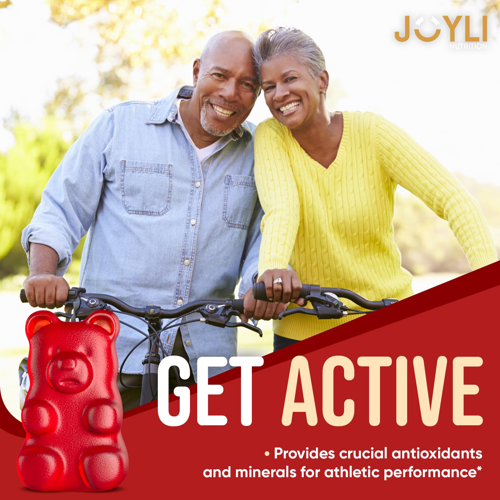 JOYLI Quercetin Gummies packaging emphasizing premium US-made quality.
