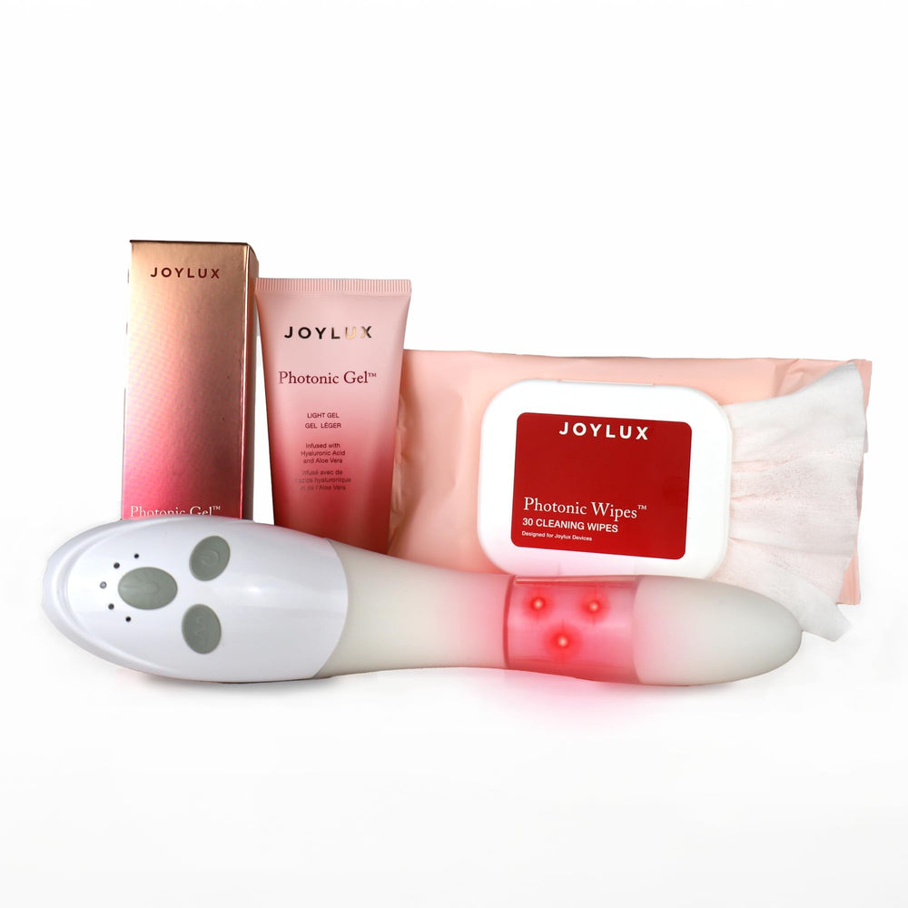 Joylux vFit device in use promoting home pelvic floor support