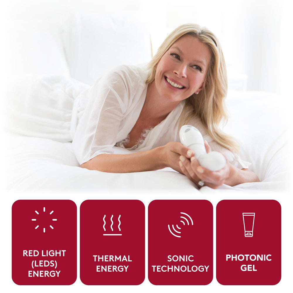 Joylux vFit Set sonic pulsation feature supports muscle stimulation and tone.