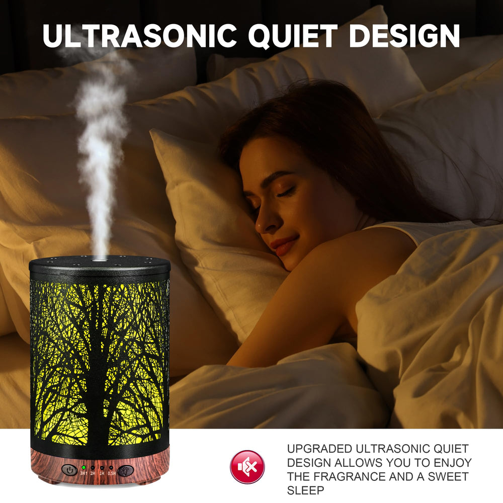 JOYOLO diffuser 7-color LED lights create relaxing mood lighting.