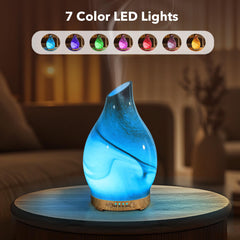 Compact JOYOLO diffuser features auto shut-off for safe nighttime use.
