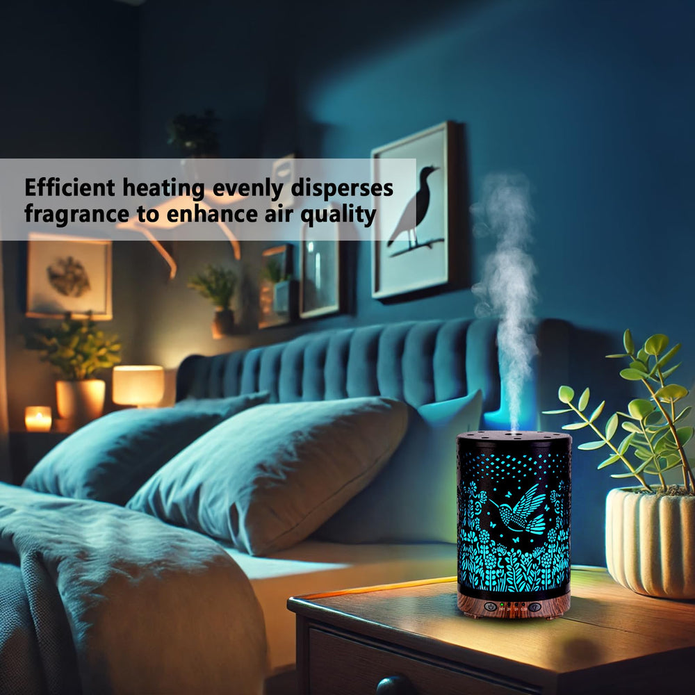 Joyolo diffuser close up metal texture highlights premium finish and decor friendly design