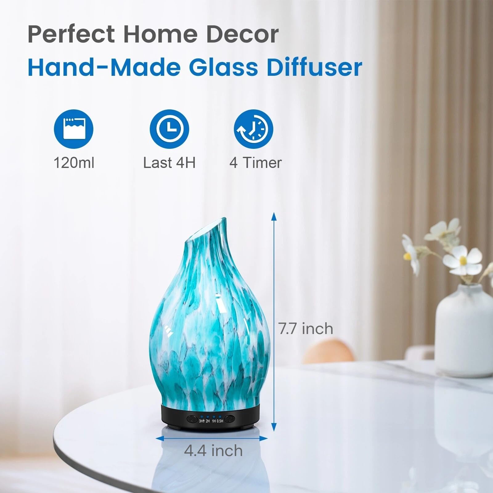 JOYOLO diffuser offers seven LED colors for mood lighting
