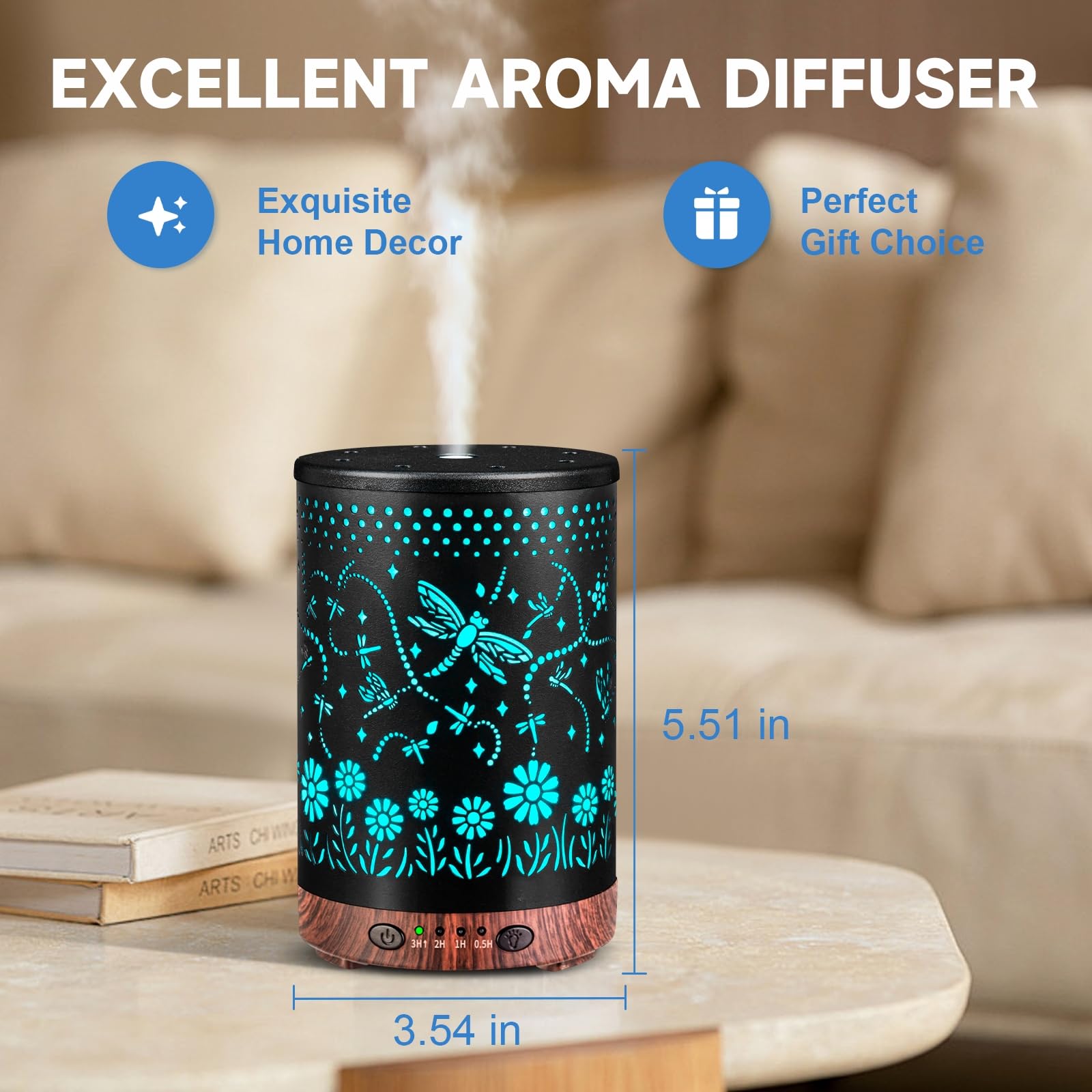 JOYOLO diffuser runs quietly for sleep and work