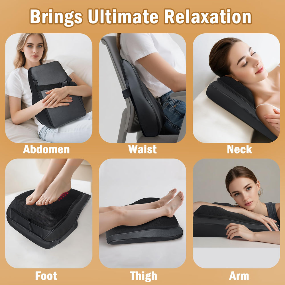 Joyset adjustable heat, rotation, and strength settings tailor sessions.
