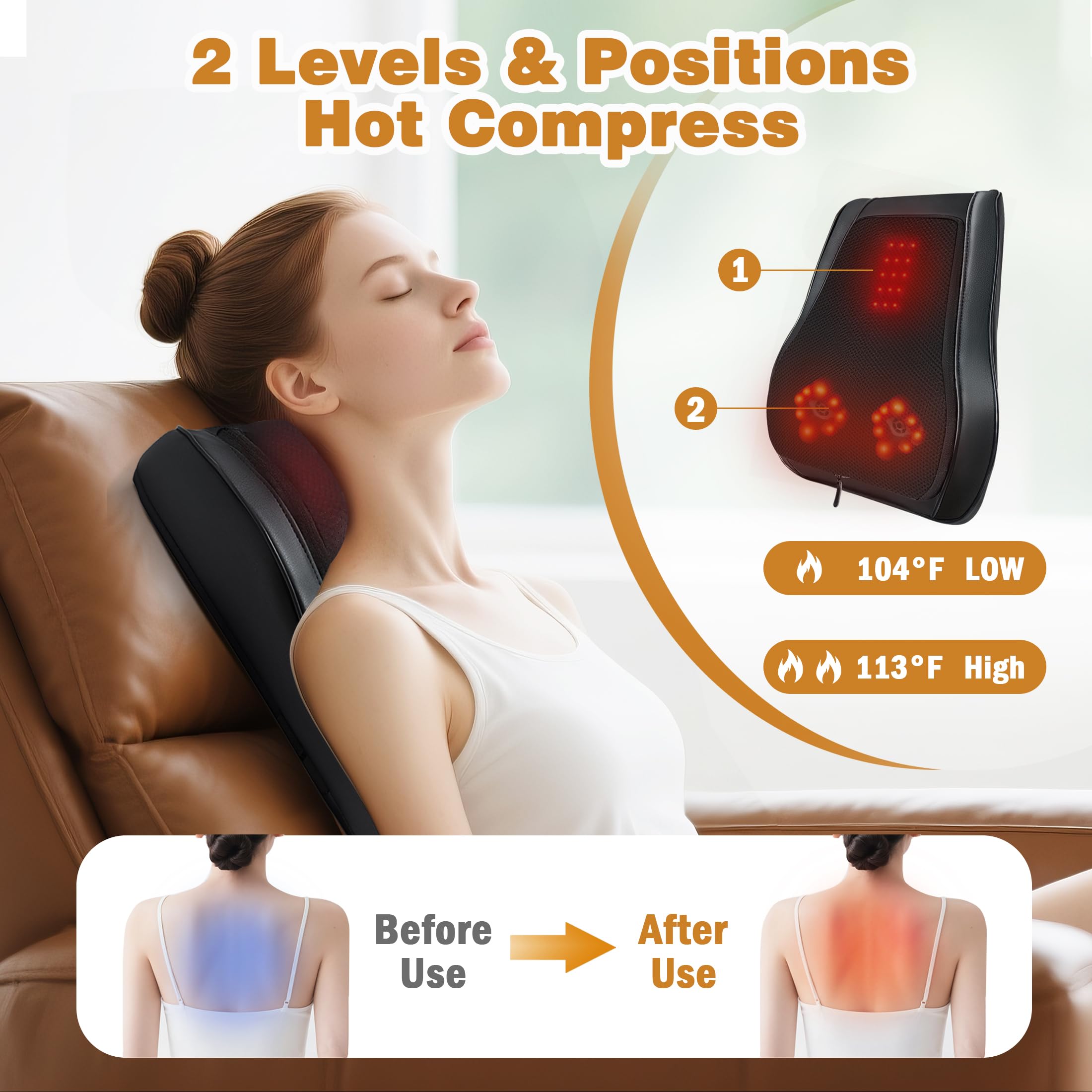 Joyset deep tissue massager provides focused relief with 4D kneading action.