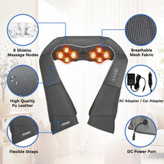 Joyset heat therapy with infrared warmth calms tense muscles during sessions.