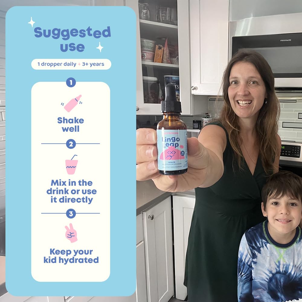 JoySpring LingoLeap berry-flavored liquid looks smooth and kid-friendly